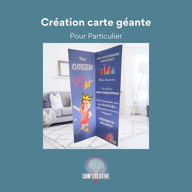Creation carte géante - Ma Com'Creative