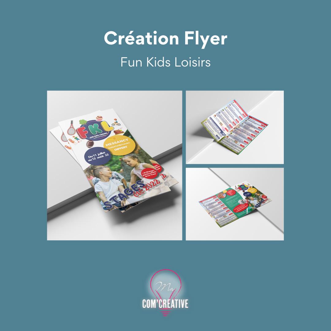 Creation flyer - Fun Kids Loisirs - Ma Com'Creative