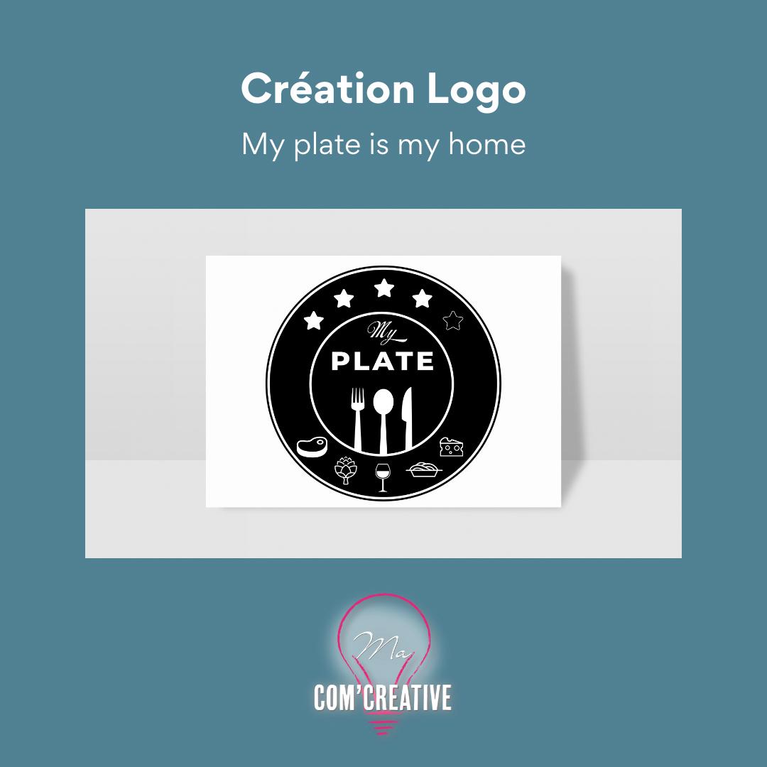 Creation logo - My Plate - Ma Com'Creative
