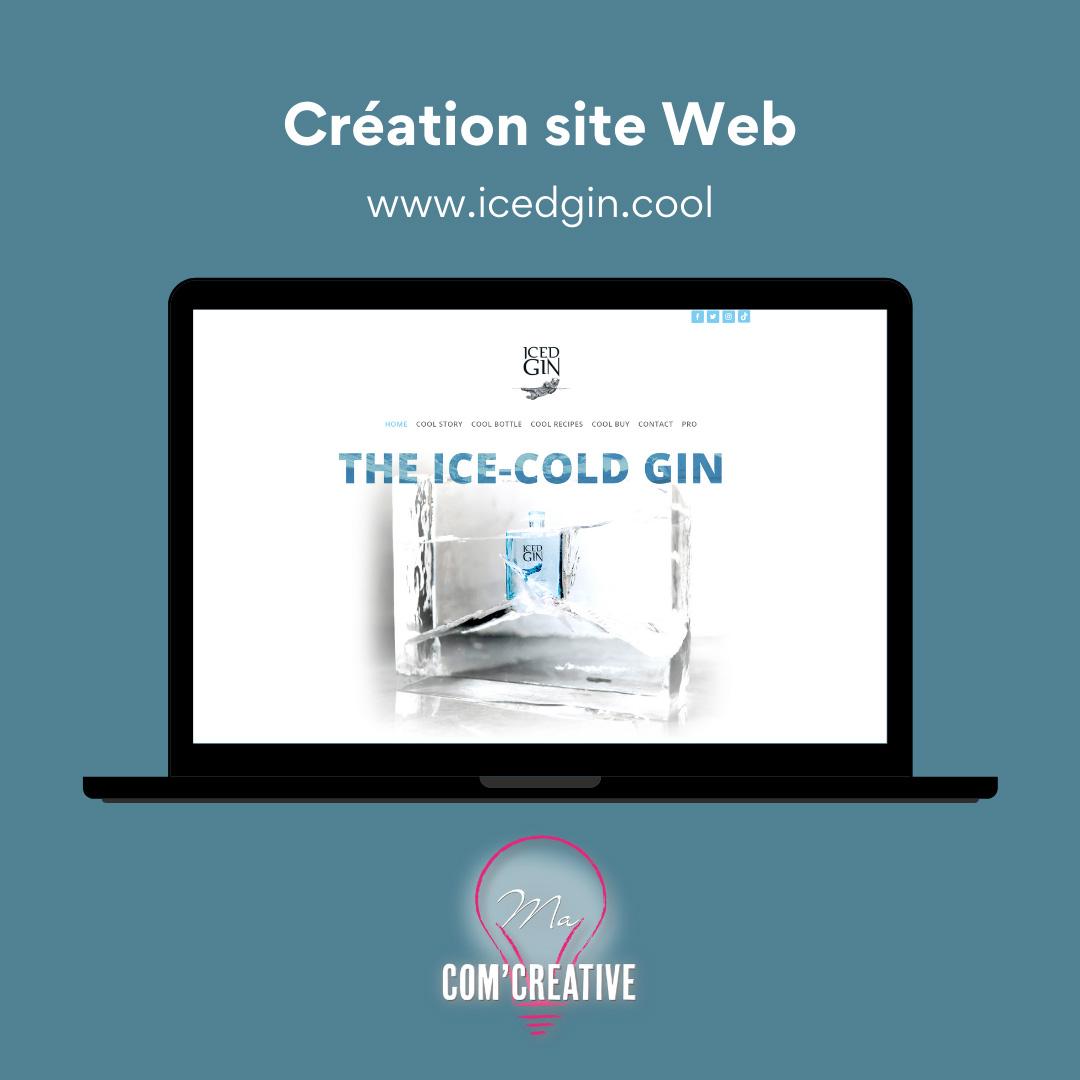 Creation site web - Icedgin - Ma Com'Creative