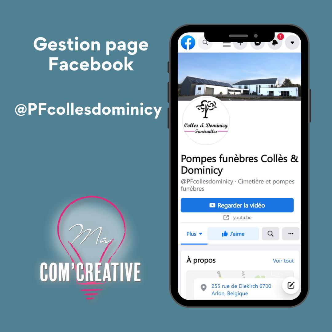 Réseaux sociaux - Colles & Dominicy - Ma Com'Creative