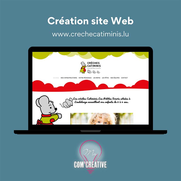 Creation Site Web Crèches Catiminis - Ma Com'Creative