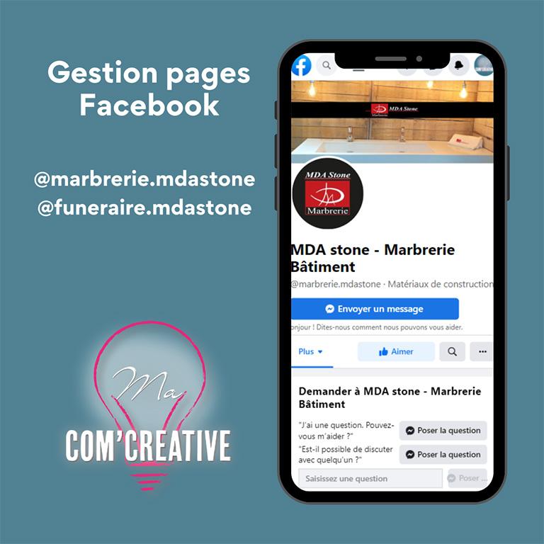 Réseaux sociaux - MDA Stone - Ma Com'Creative