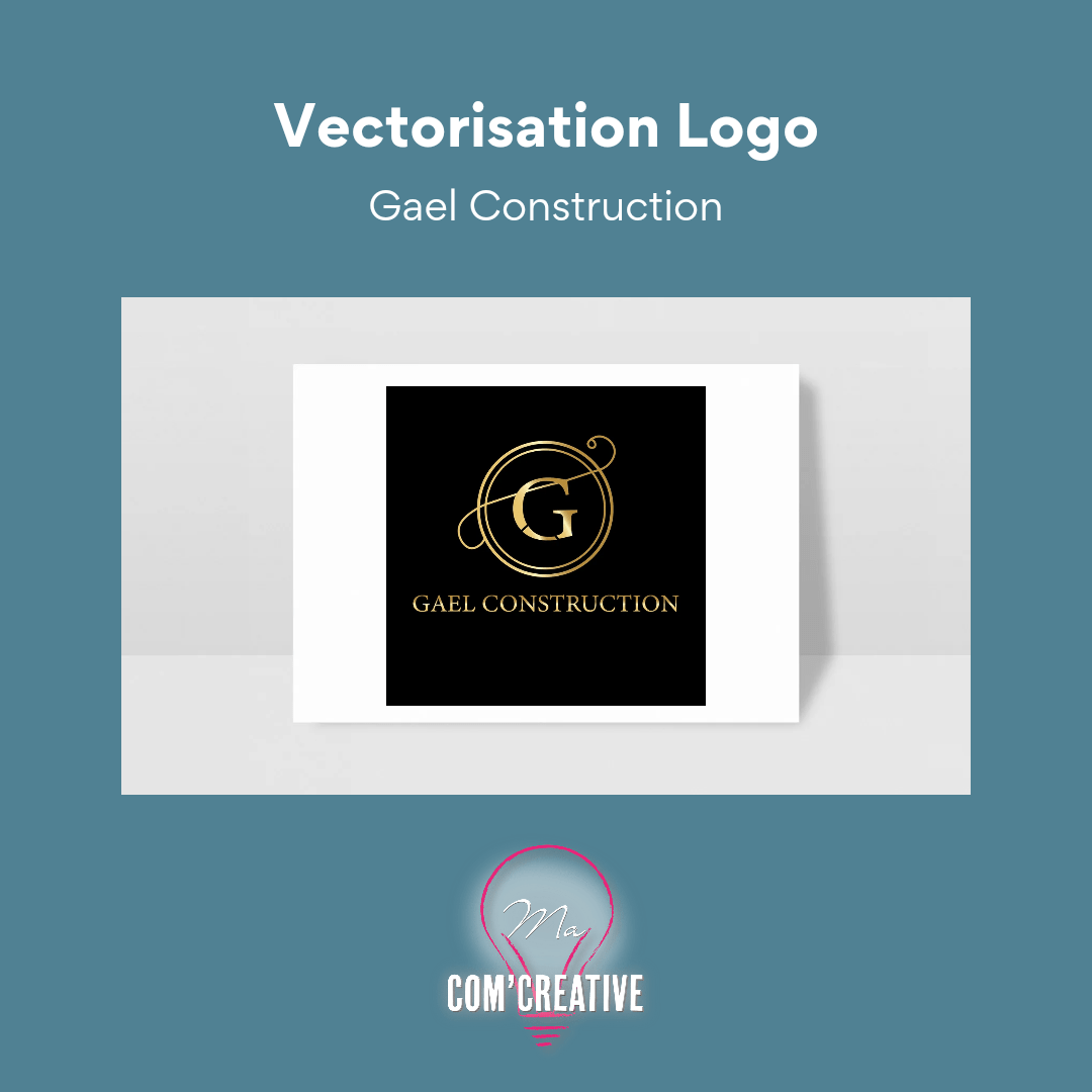 Vectorisation Logo - Gael Construction - Ma Com'Creative