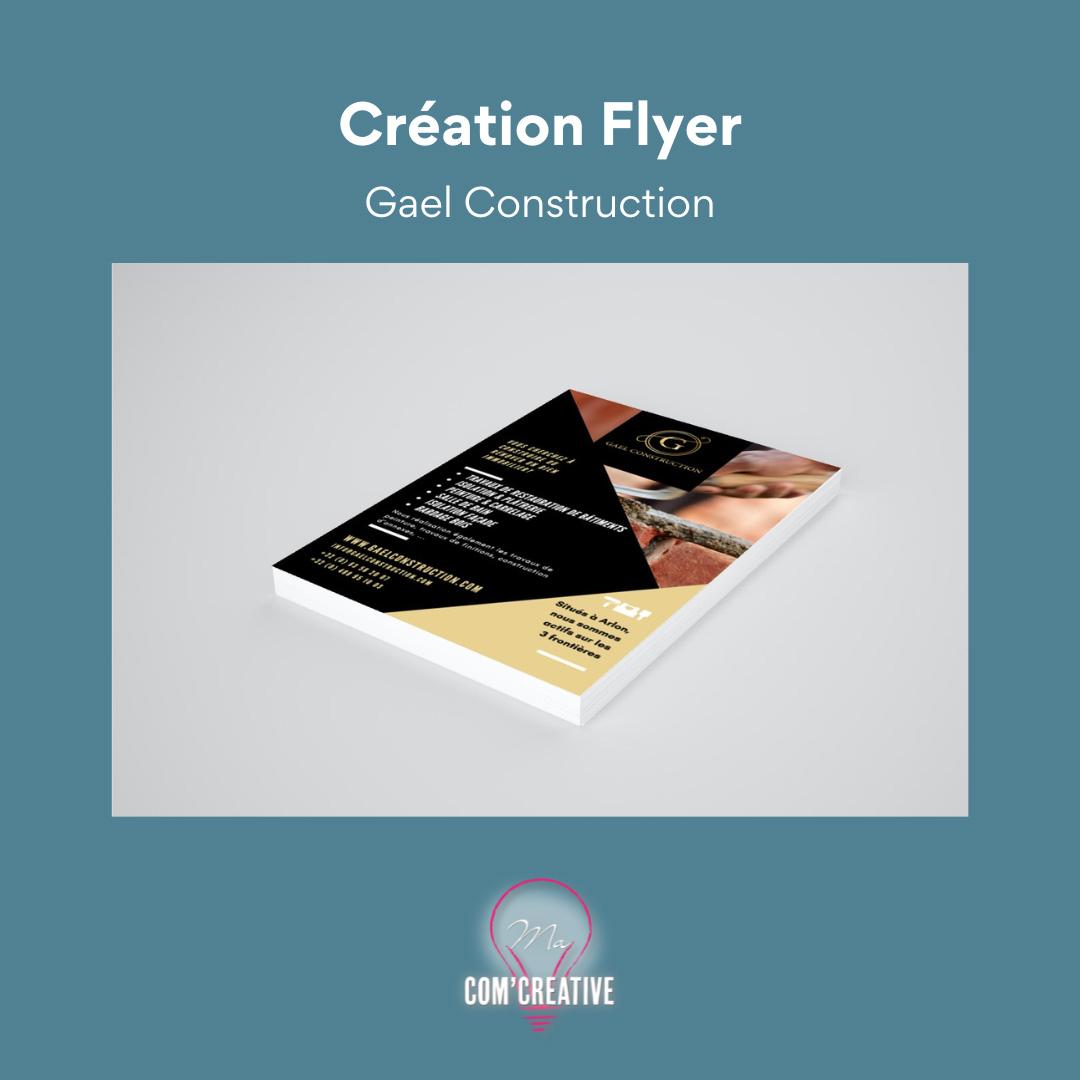 Creation flyer - Gael Construction - Ma Com'Creative