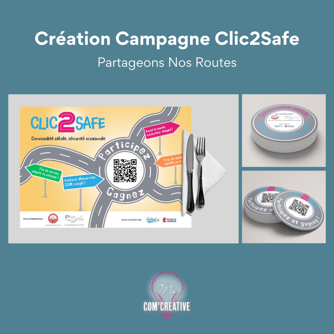 Creation Campagne Clic2Safe - PNR - Ma Com'Creative