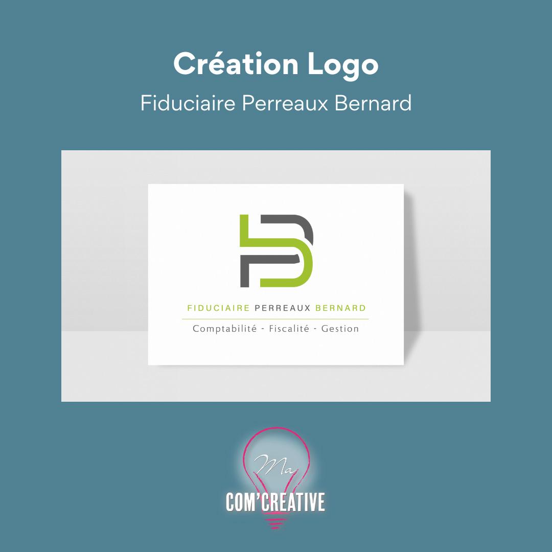 Création logo - Fiduciaire Perreaux - Ma Com'Creative