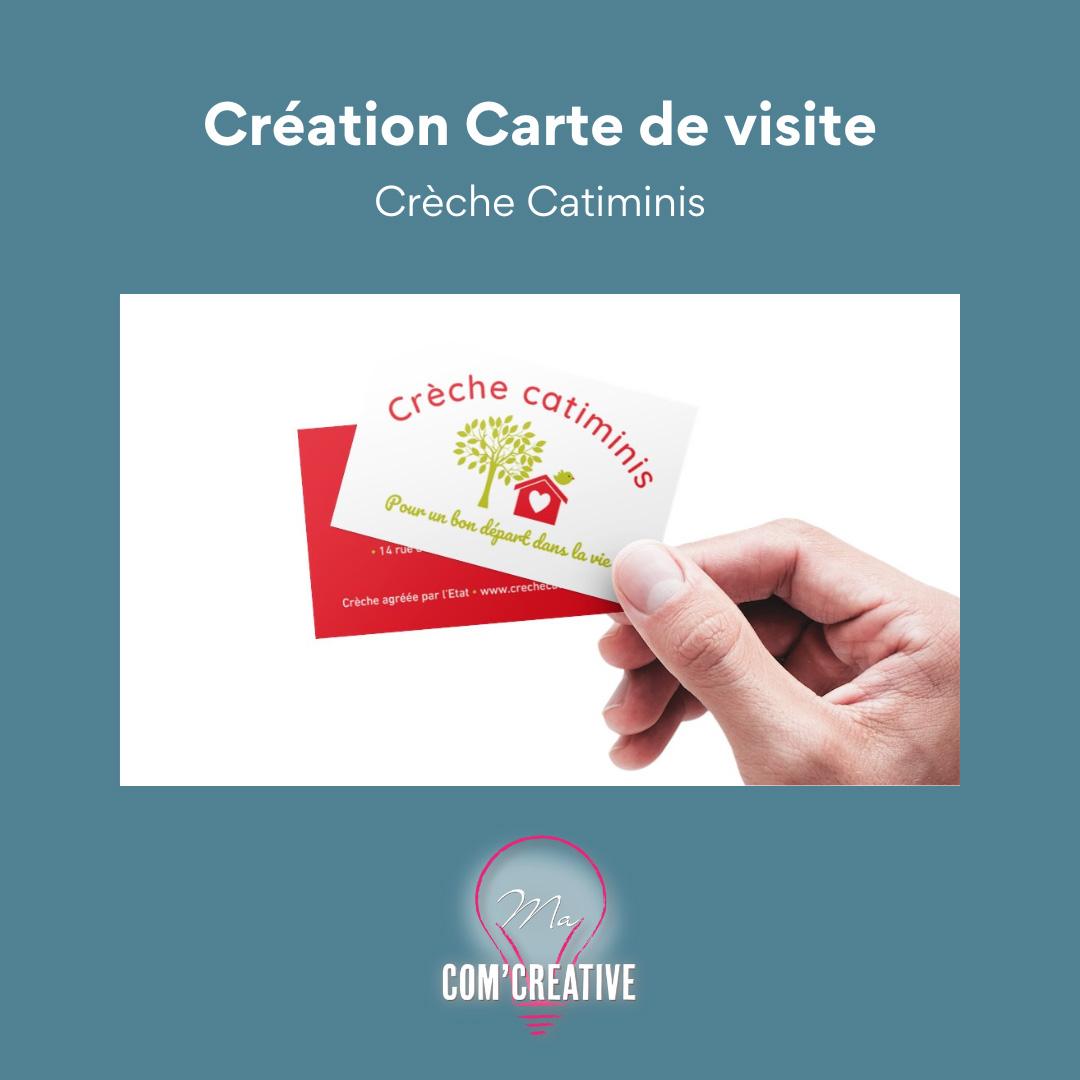 Creation carte de visite - Creche Catiminis