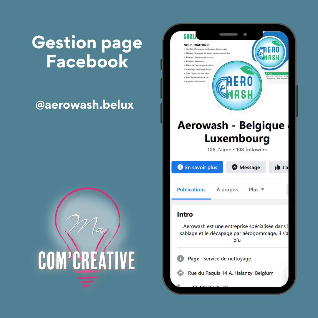 Gestion Réseaux Sociaux - Aerowash