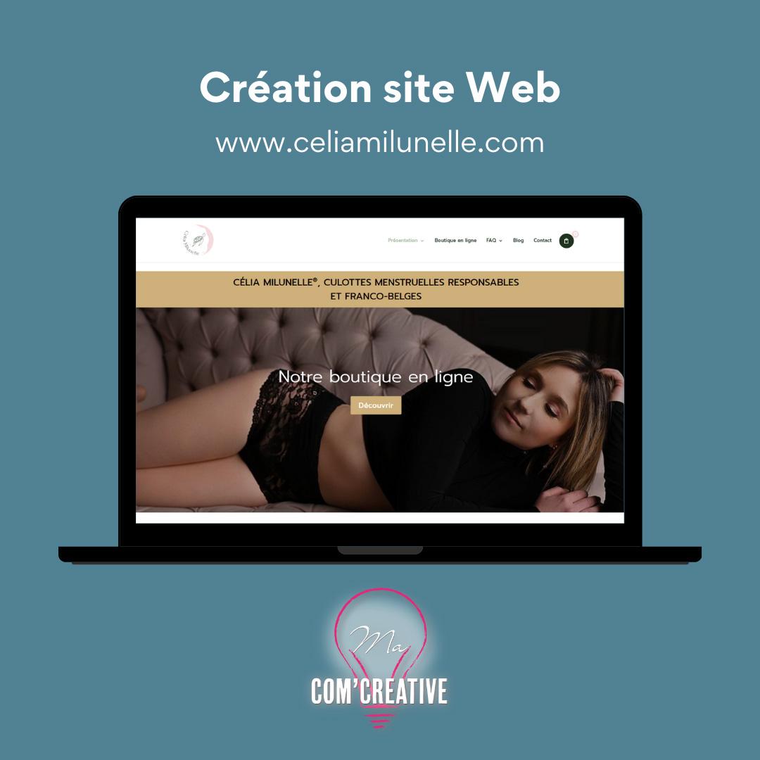 Creation Site Web - Célia Milunelle