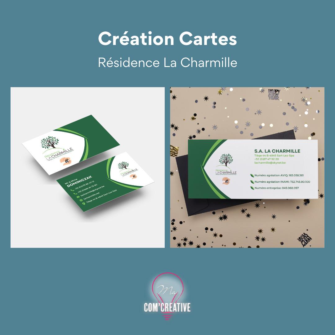 Creation cartes - La Charmille - Ma Com'Creative