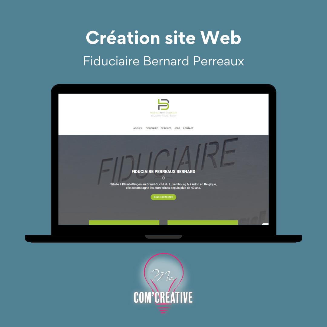 Creation site web - Fiduciaire Bernard Perreaux - Ma Com'Creative
