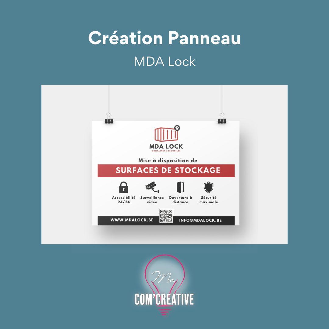 Creation panneau dibond - MDA Lock
