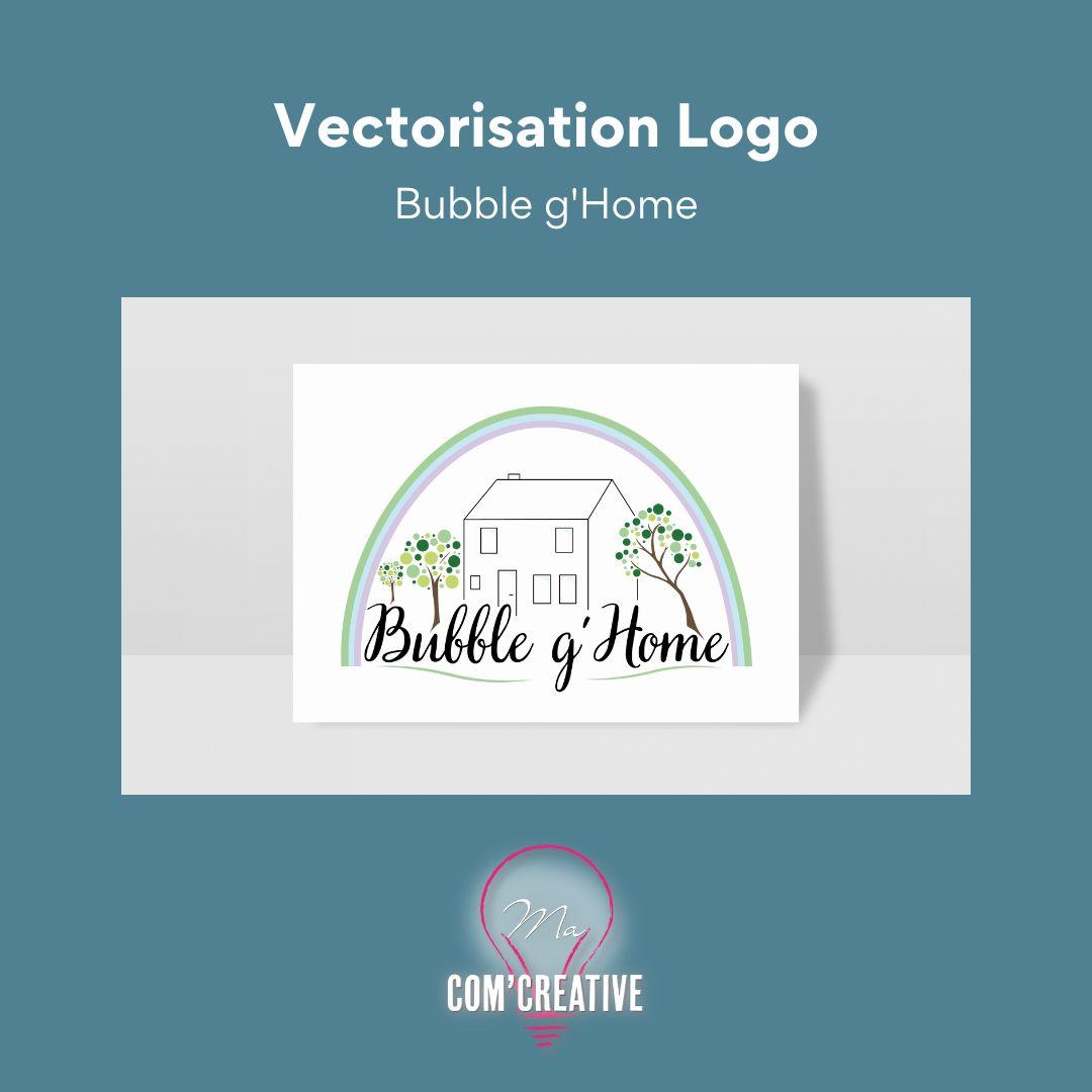 Vectorisation Logo - Bubble g'Home