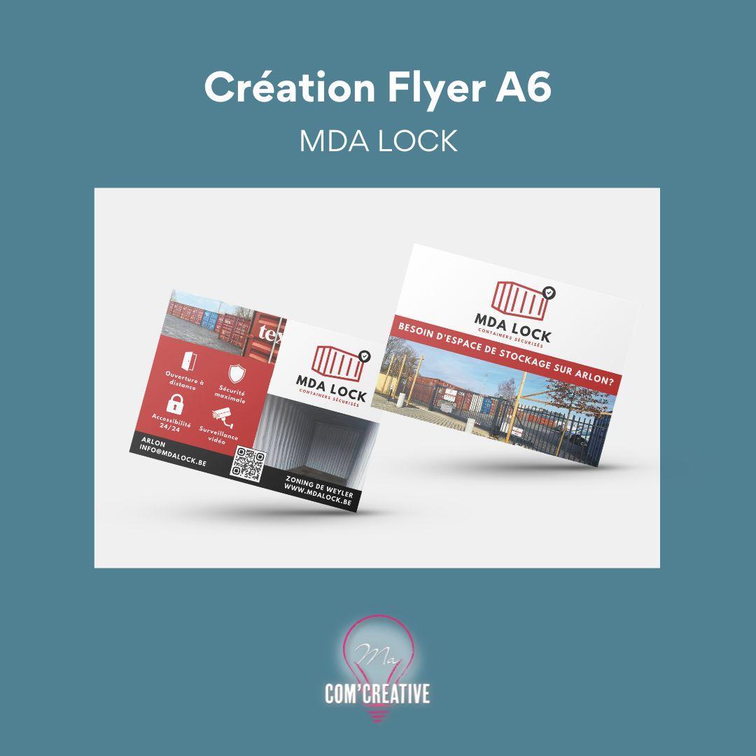 Creation flyer A6 - MDA Lock