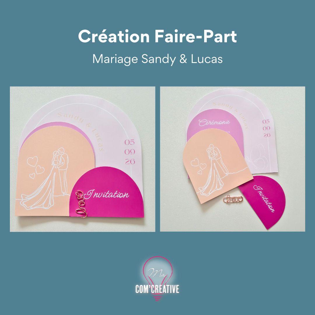 Création Faire-Part - Sandy & Lucas