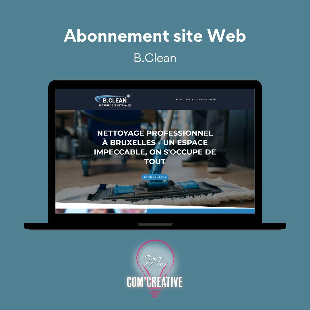 abonnement Site Web - B Clean